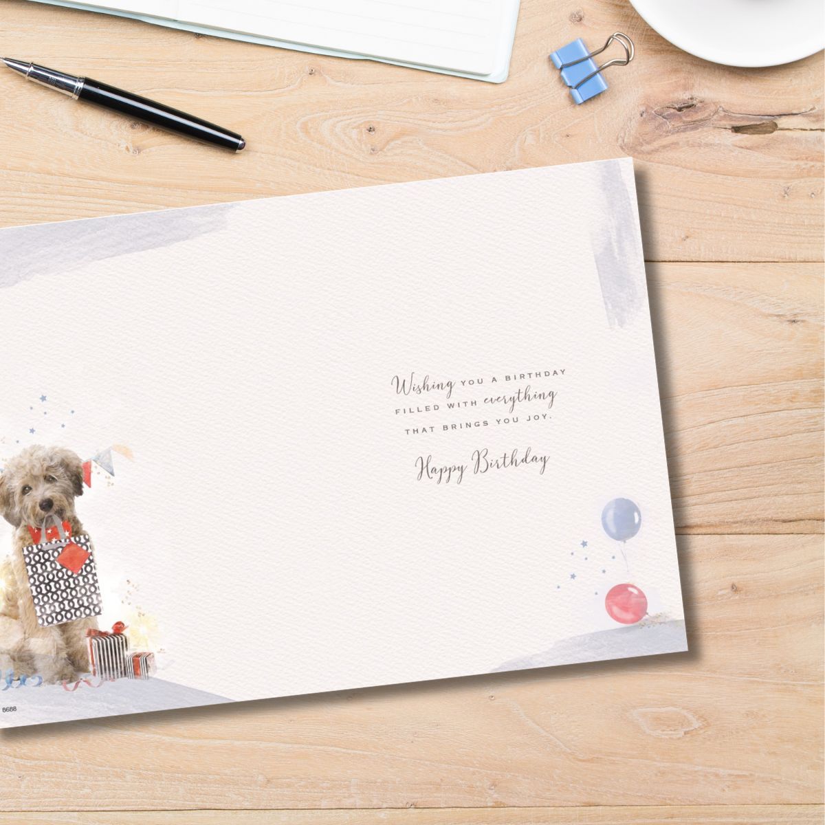 Son-In-Law Birthday Card - Dog & Gift