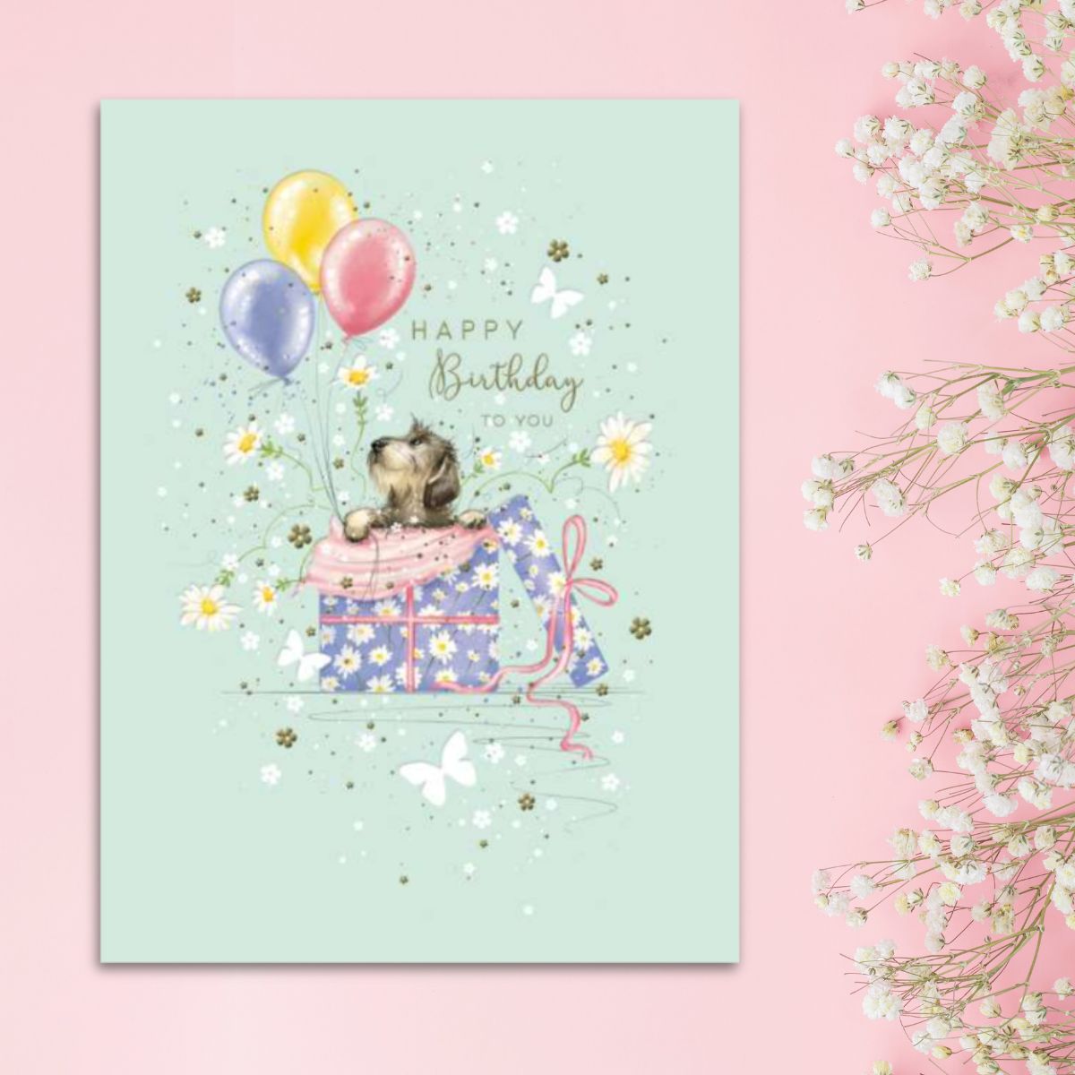 Joli Birthday Card - Dog & Gift