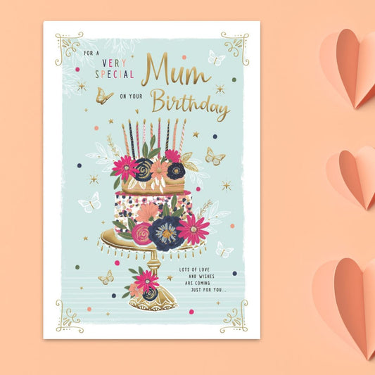 Mum Birthday Card - Pavillion Cake