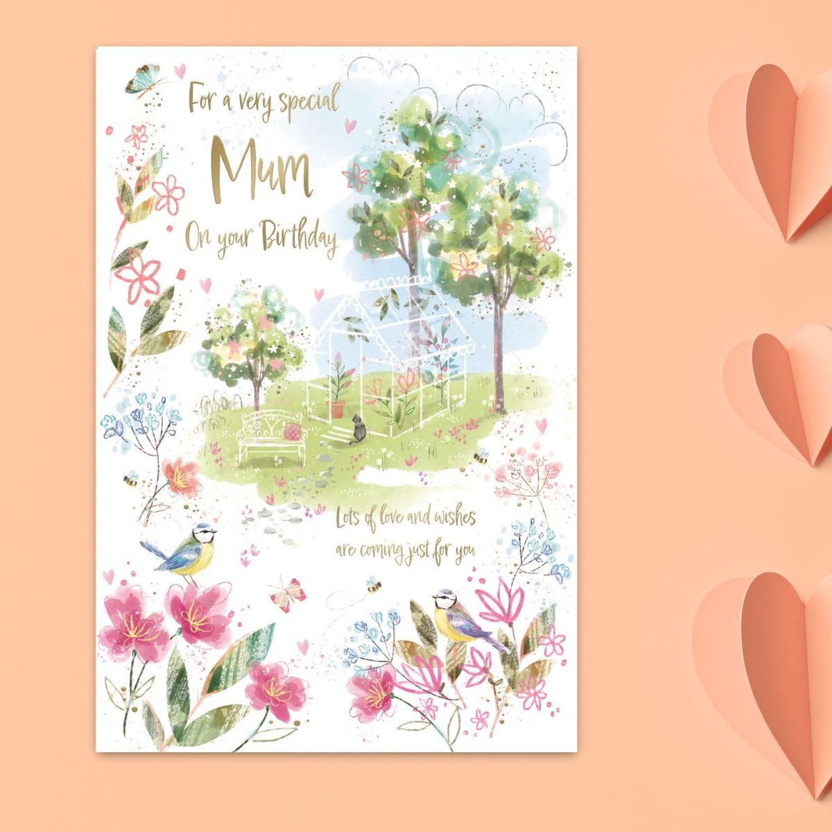 Mum Birthday Card - Awash With Colour Greenhouse
