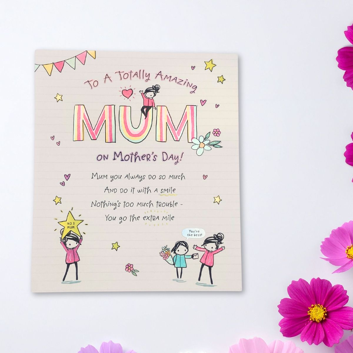 Mum Mother's Day Card - 3 Fold Oodles Of Doodles