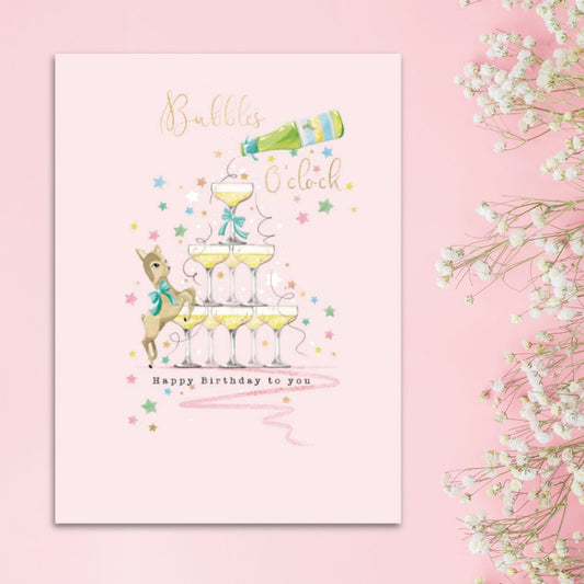 Joli Birthday Card - Bubbles O'Clock