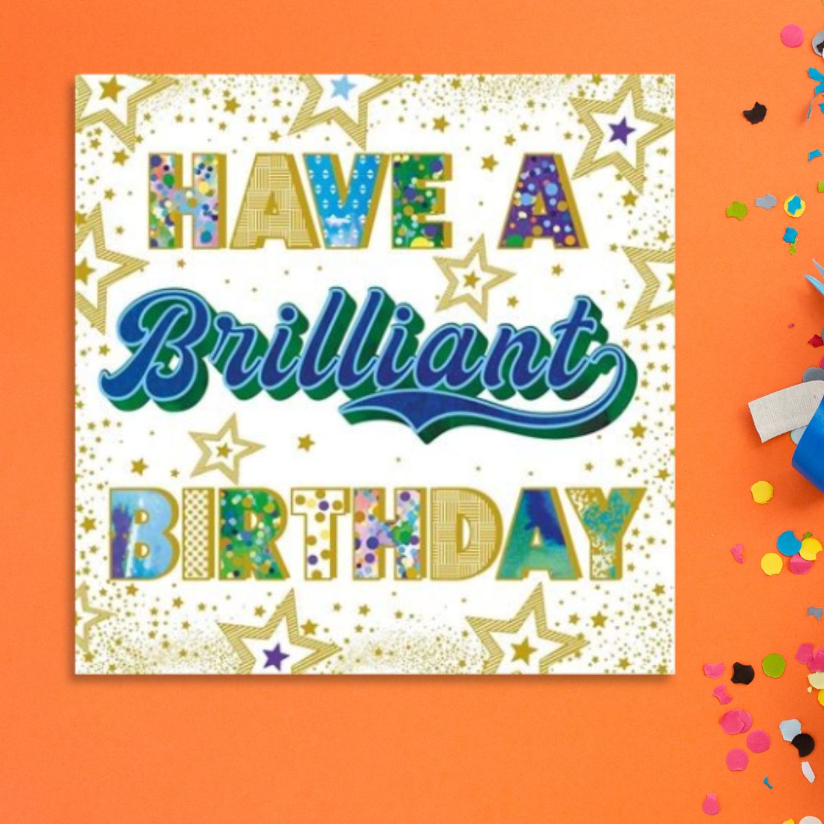 Pizazz Birthday Card - Brilliant Birthday