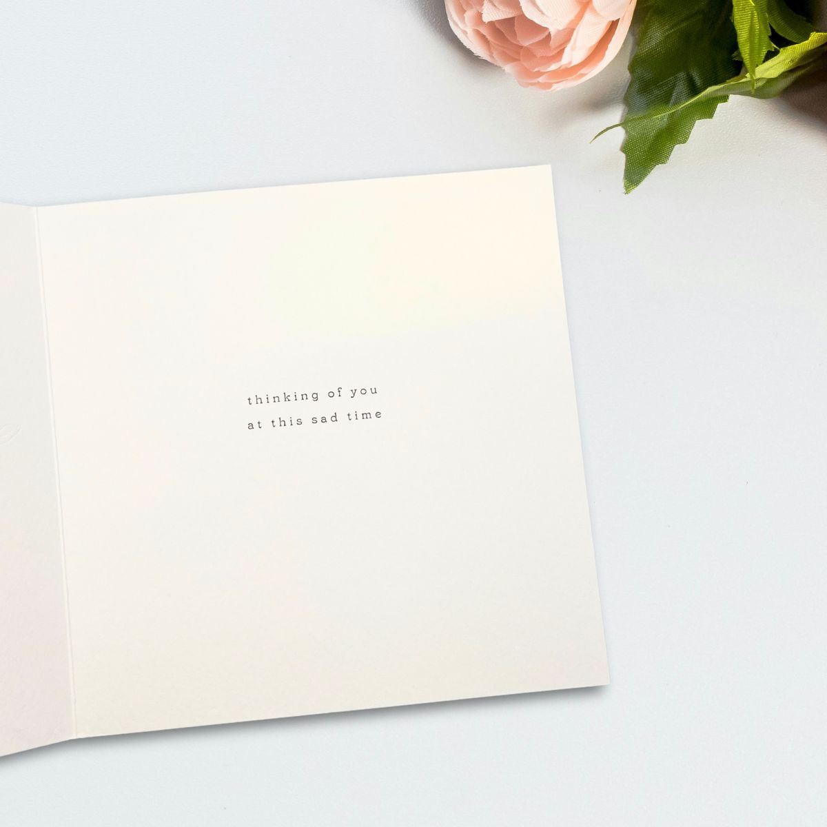 Sympathy Card - Holographic Flowers