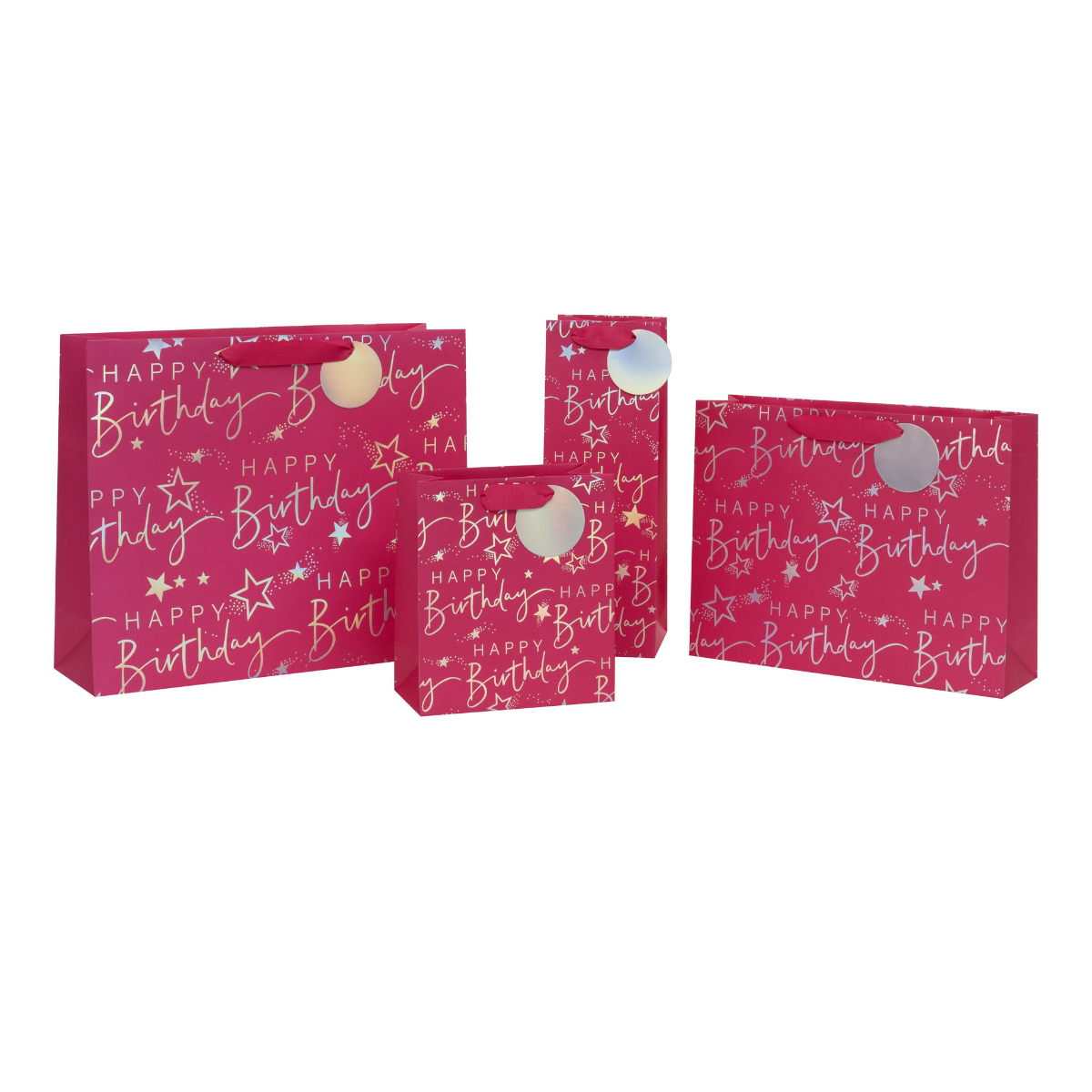 Gift Bag Medium - Pink Script