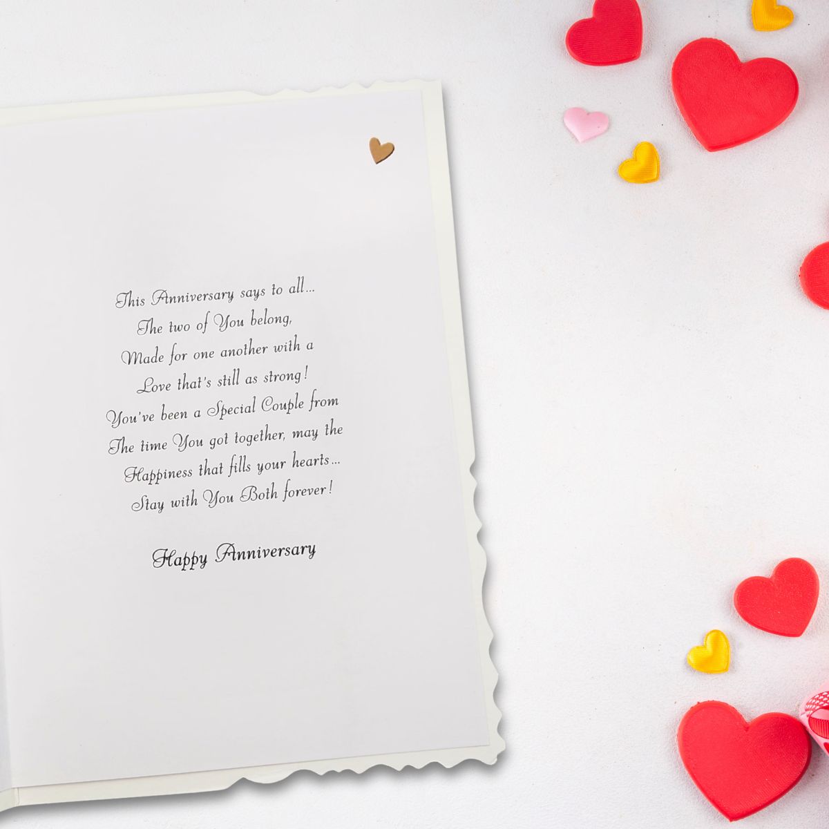 Son & Daughter-In-Law Wedding Anniversary Card - Velvet Gallery