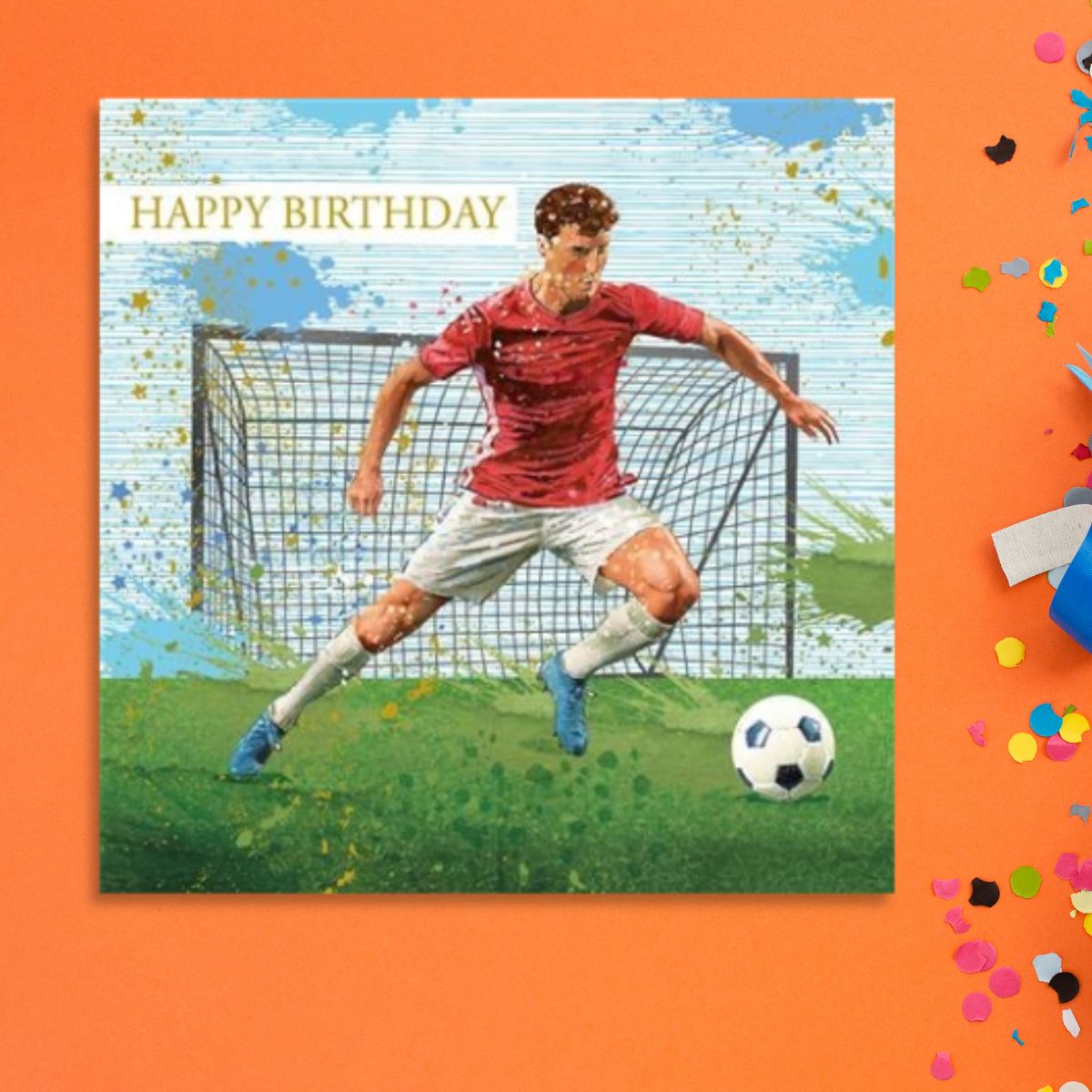 Pizazz Birthday Card - Football