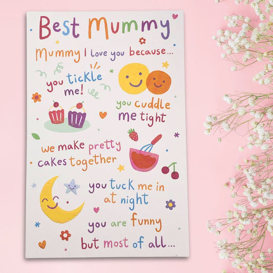 Mummy Birthday Card - I Love You Because...