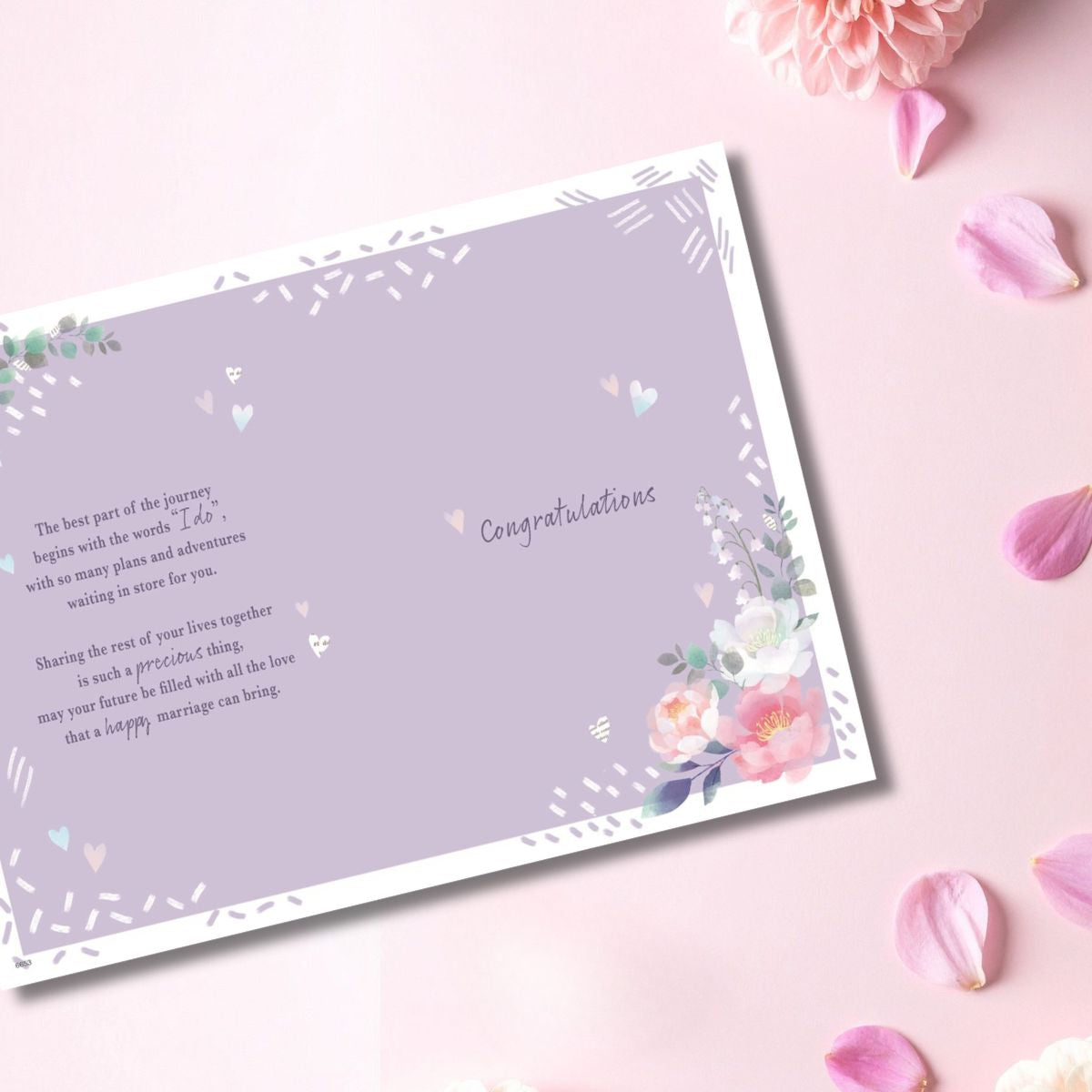 Daughter & Husband Wedding Day Card - Most Especially For You