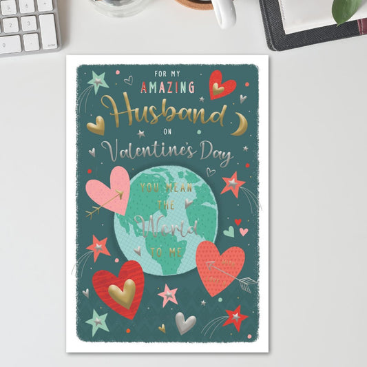 Husband Valentine's Day Card - Pavillion You Mean The World