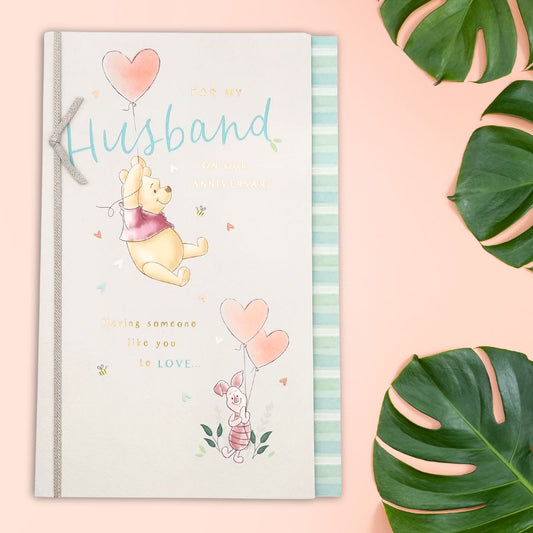 Husband Anniversary Card - Winnie The Pooh