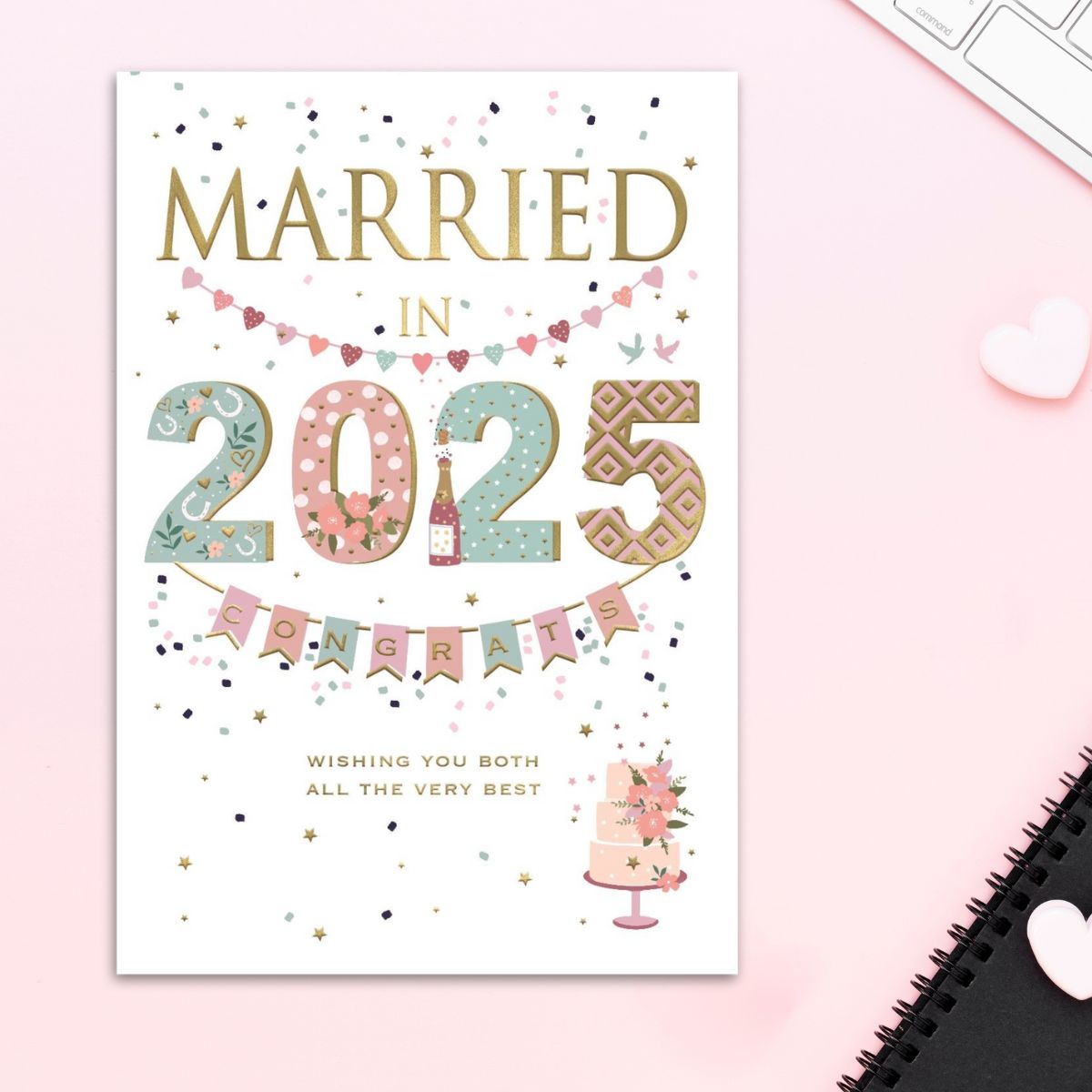 Wedding Day Card - Married In 2025