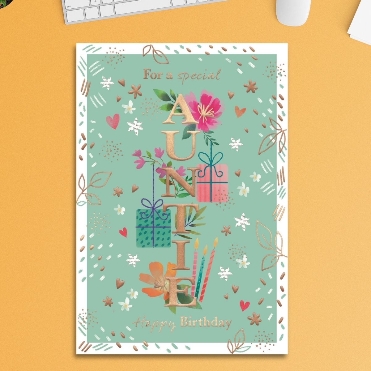 Aunt Birthday Card- Most Especially For You