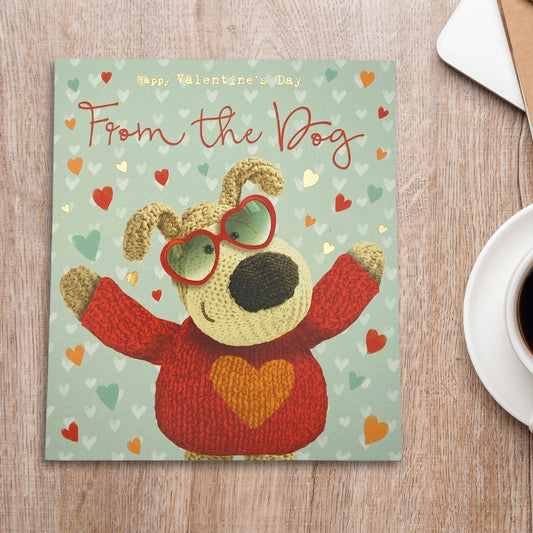 From The Dog Valentine's Day Card - Boofle Bear & Sunglasses