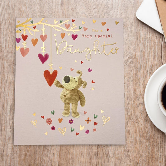 Daughter Valentine's Day Card - Boofle Bear