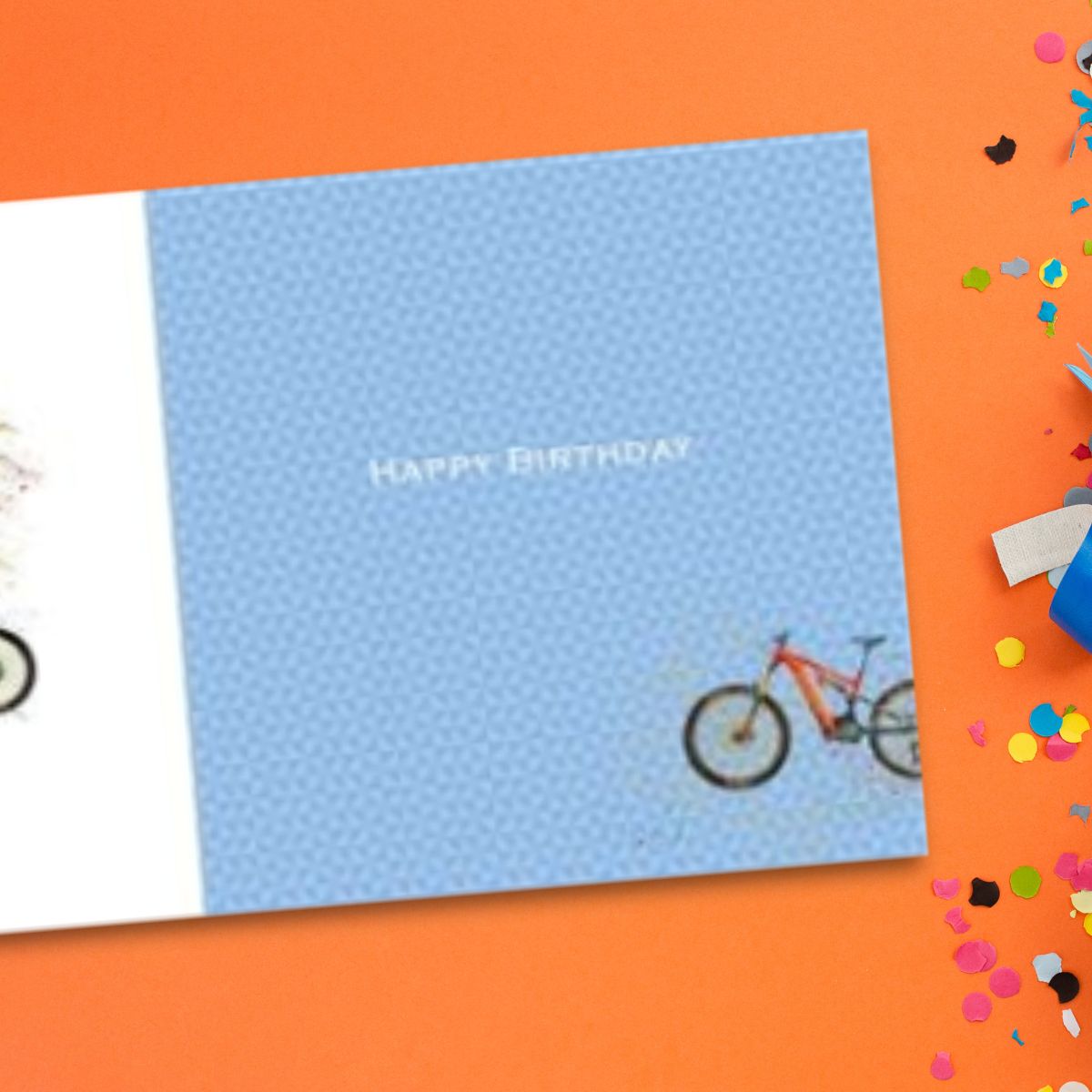 Pizazz Birthday Card - Mountain Bikes