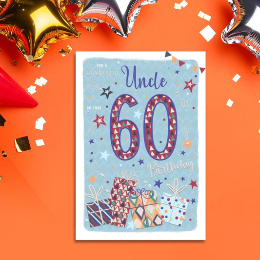 Uncle 60th Birthday Card - Pavillion Gifts