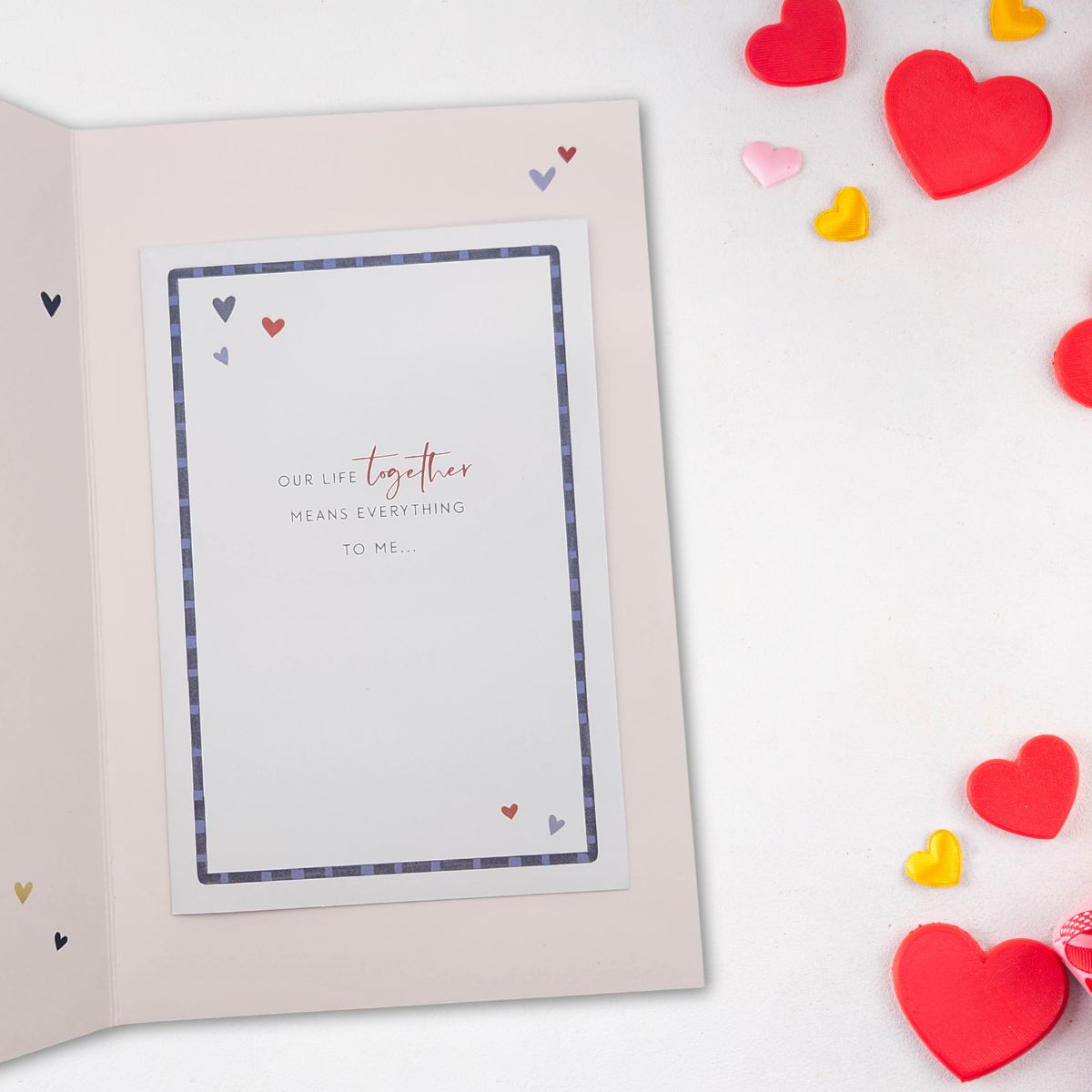 Husband Birthday Card - Letters & Lasers Hearts
