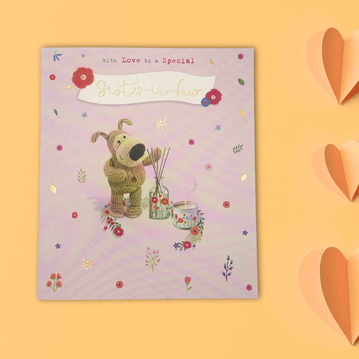 Sister-In-Law Birthday Card - Boofle Bear Candle & Diffuser