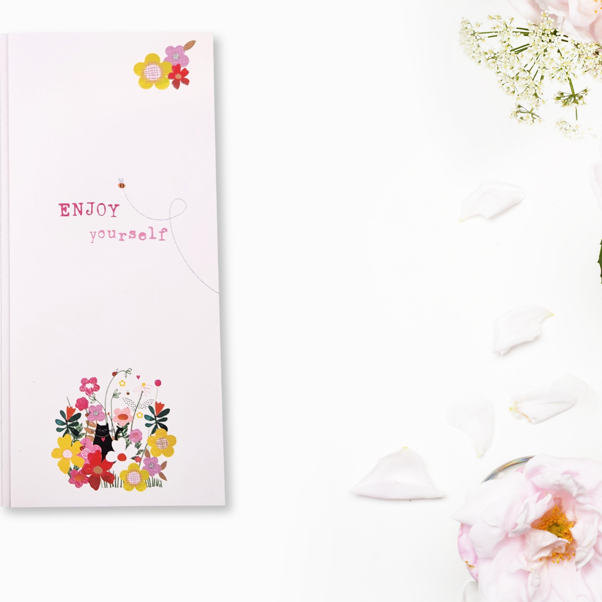 Money Wallet - Cat & Flowers