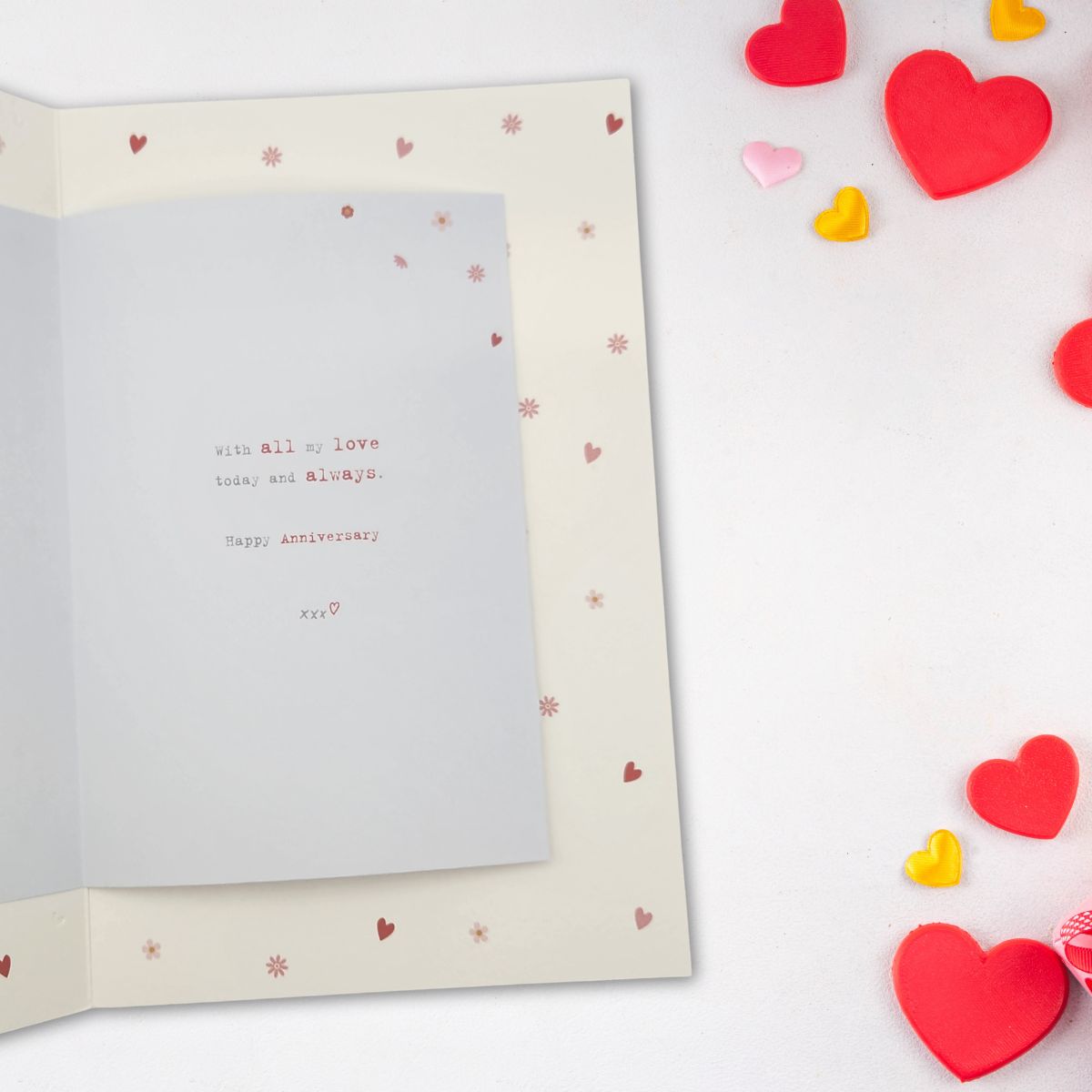 Our Anniversary Card - Boofle Hearts