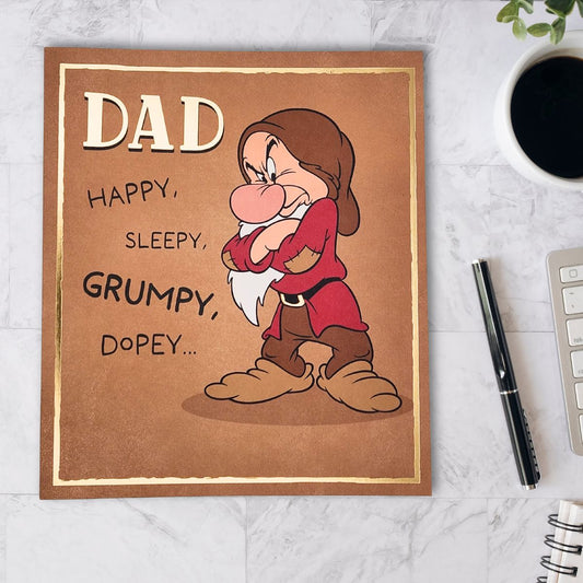 Dad Birthday Card - Happy, Sleepy, Grumpy, Dopey...