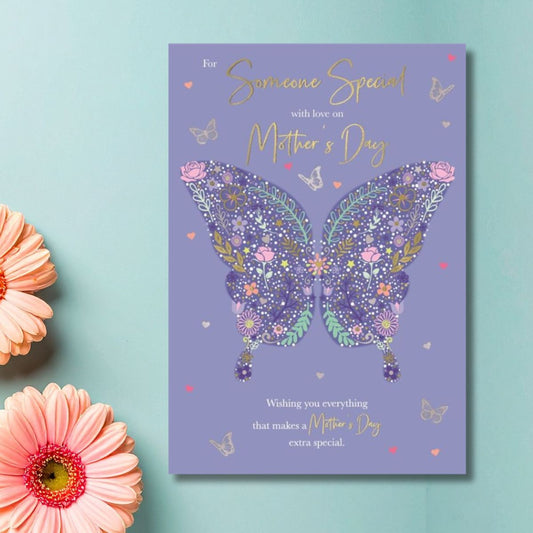 Someone Very Special Mother's Day Card - Floral Butterfly