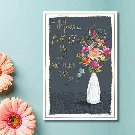 Mum From Both Of Us Mother's Day Card - Skylight Vase