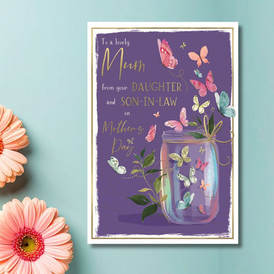 Mum From Your Daughter & Son-In-Law Mother's Day Card - Skylight Vase