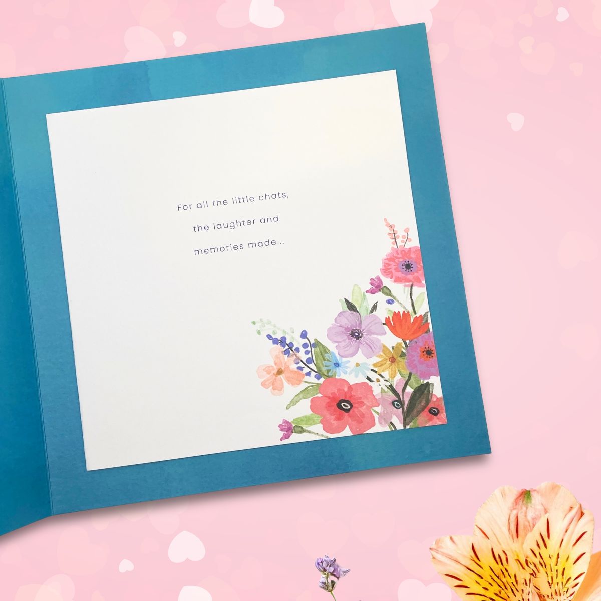 Mum Mother's Day Card - Champagne & Flowers