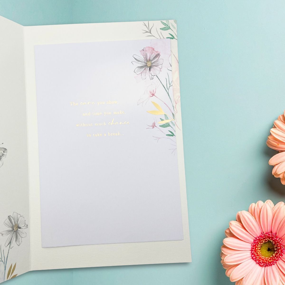 Mum Mother's Day Large Card - Butterfly Border