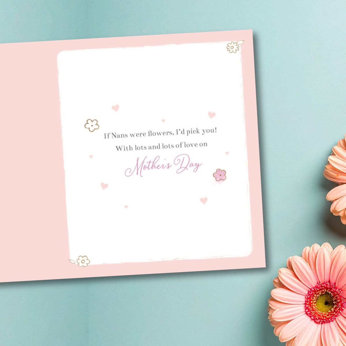 Nan Mother's Day Card - Barley Bear Yellow Flower