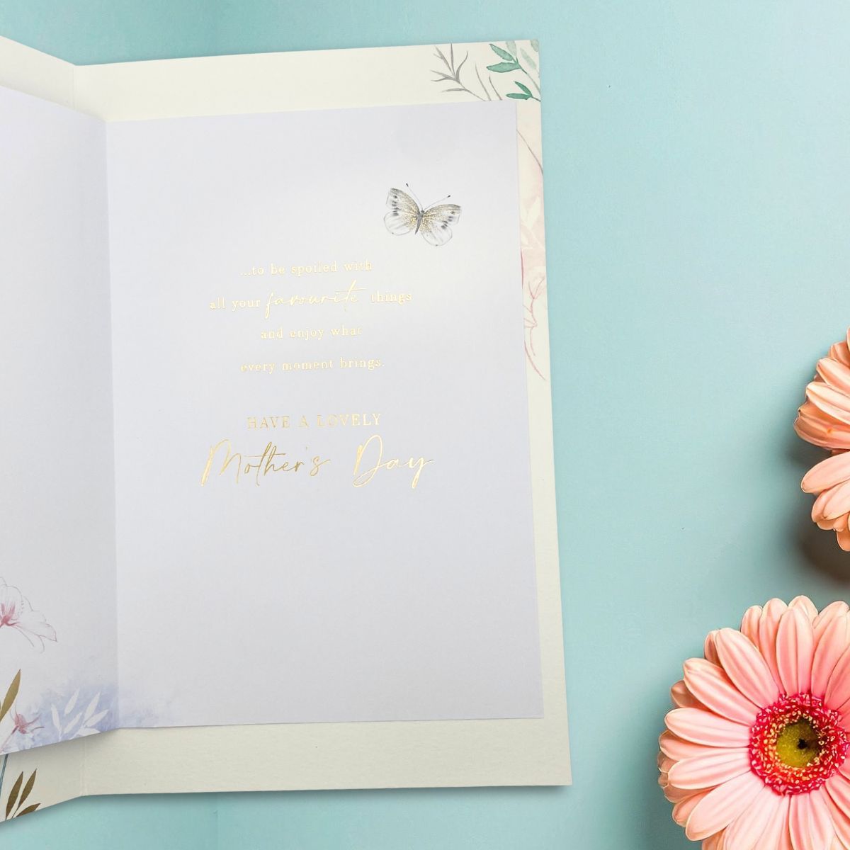 Mum Mother's Day Large Card - Butterfly Border