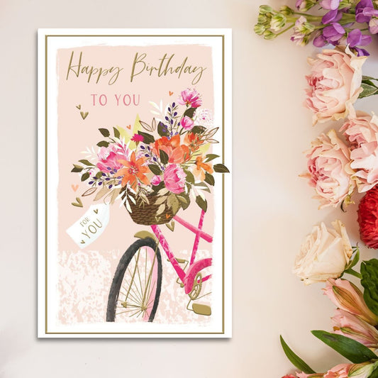 Skylight Birthday Card - Birthday Bicycle
