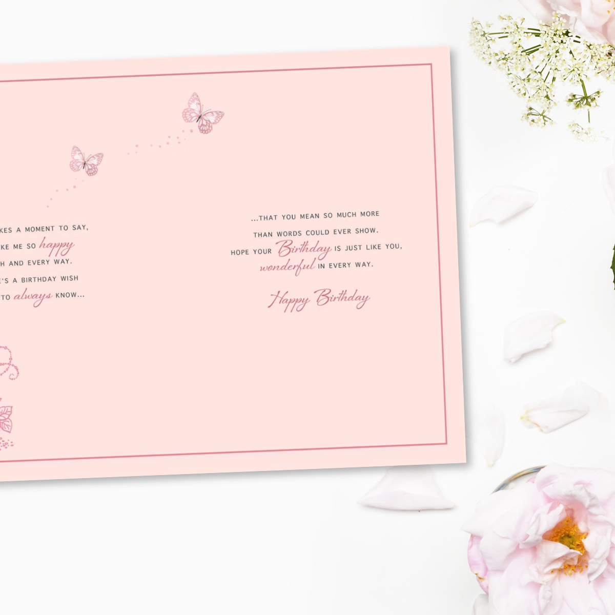 One I Love Birthday Card - Shimmer Flute