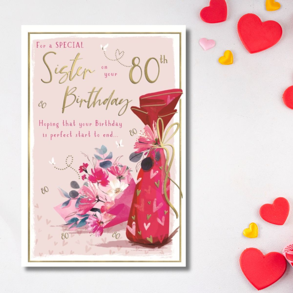 Sister 80th Birthday Card - Skylight Gift