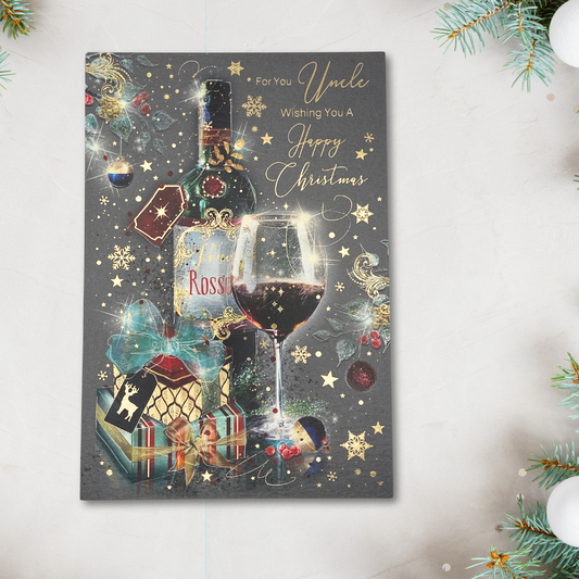 Uncle Christmas Card - Grayson Red Wine & Gifts