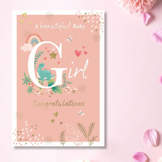 Baby Girl Card - Most Especially For You