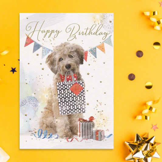 Brighstone Birthday Card - Dog & Gifts