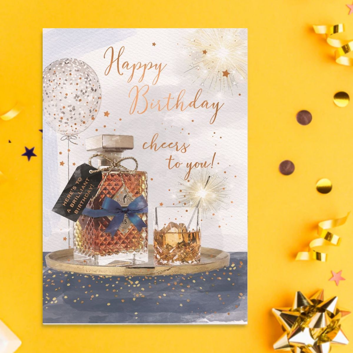 Brighstone Birthday Card - Whisky Wishes