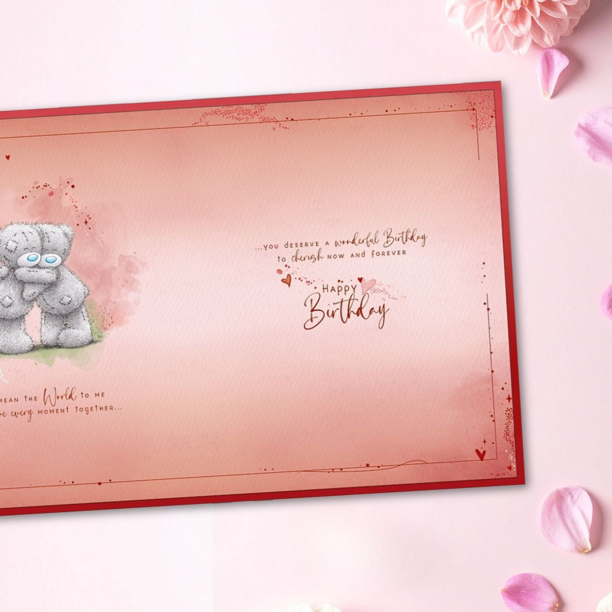 One I Love Boxed Birthday Card - Me To You Bears On Swings
