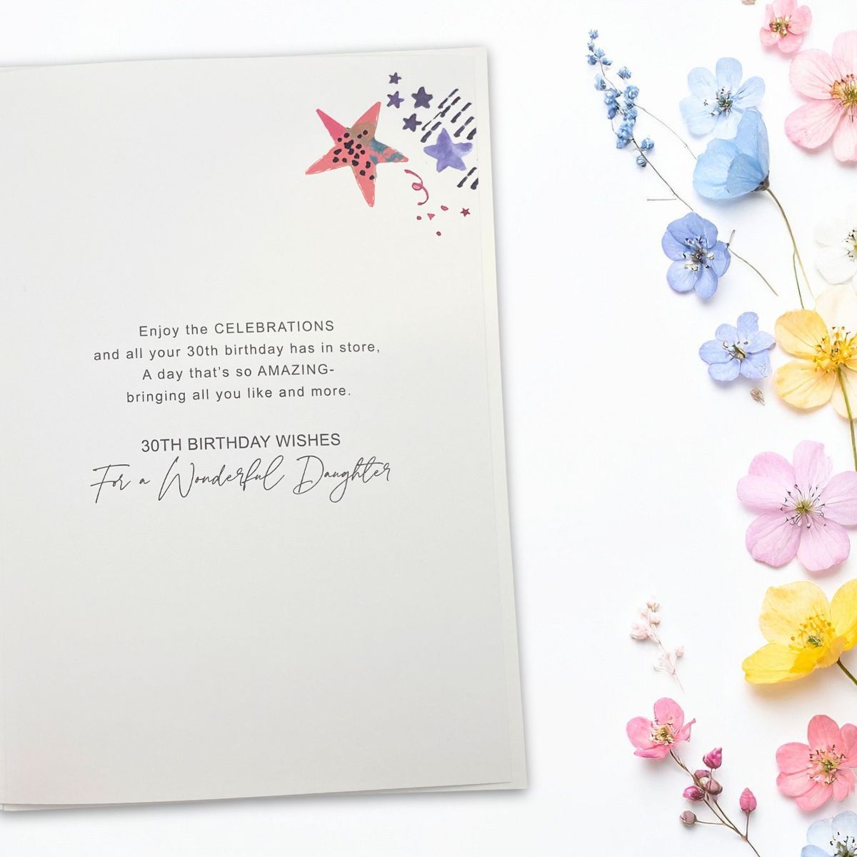 Daughter 30th Birthday Card - Cocktails & Cake