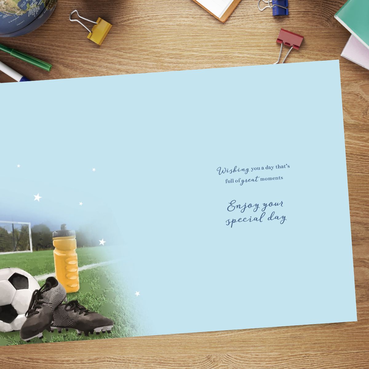 Essence Birthday Card - Football & Boots