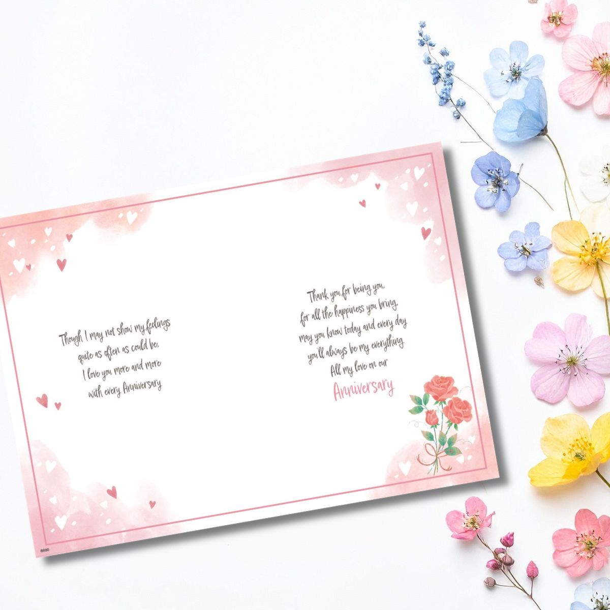 Wife Anniversary Card - Awash With Colour