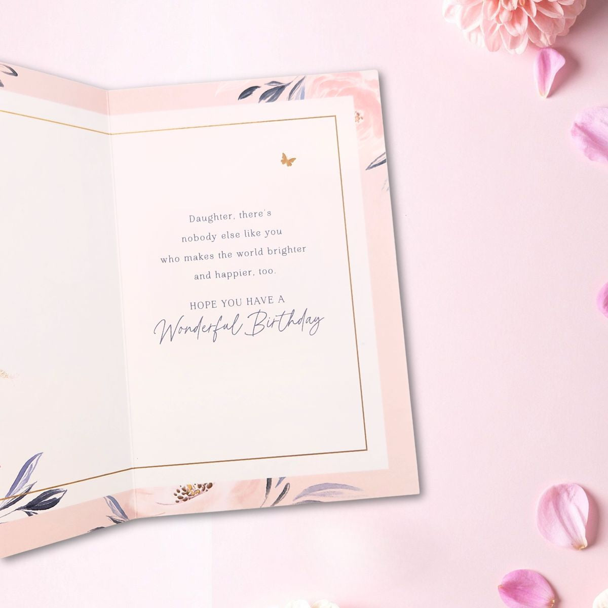 Daughter Birthday Card - Floral Balloons