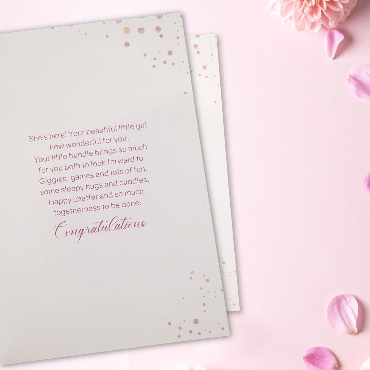 Baby Girl Card - Bliss Bunny & Gifts