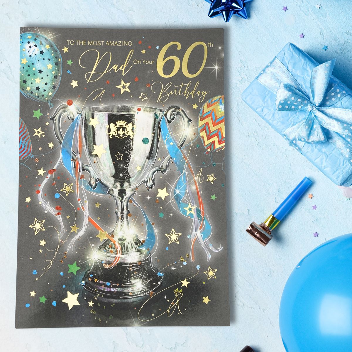 Dad 60th Birthday Card - Grayson Trophy