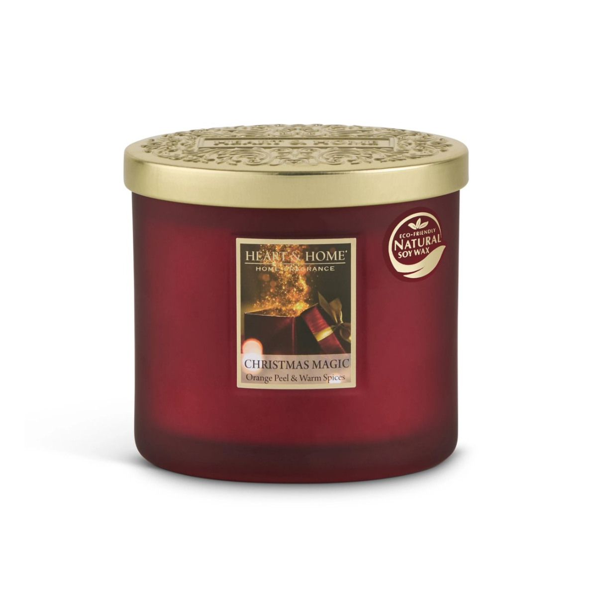 Heart & Home Twin Wick Soy Wax Candle - Christmas Magic