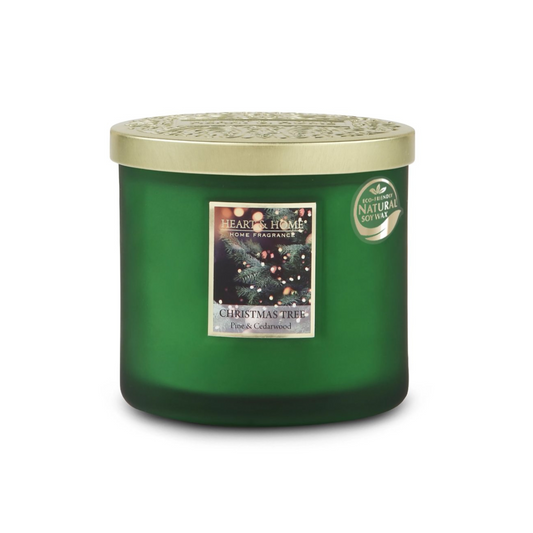 Heart & Home Twin Wick Soy Wax Candle - Christmas Tree