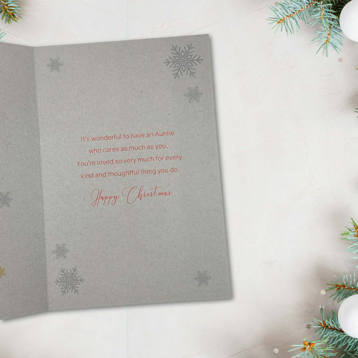 Auntie Christmas Card - Grace Flowers & Gifts